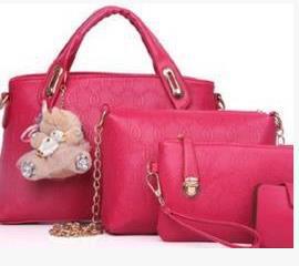 2021 new Korean fashion handbags embossed four piece ladies bag shoulder diagonal handbag Image