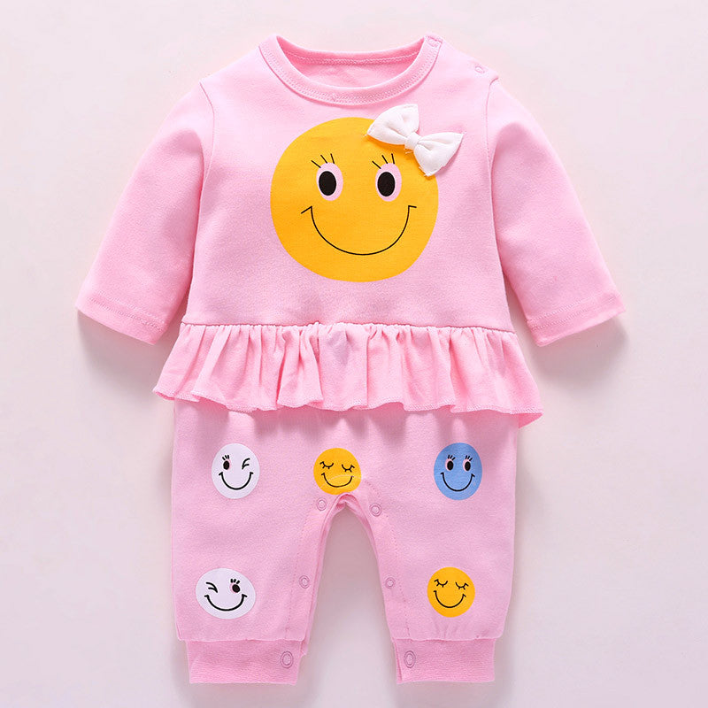 Baby baby clothes wear one piece clothes pure cotton clothes Image