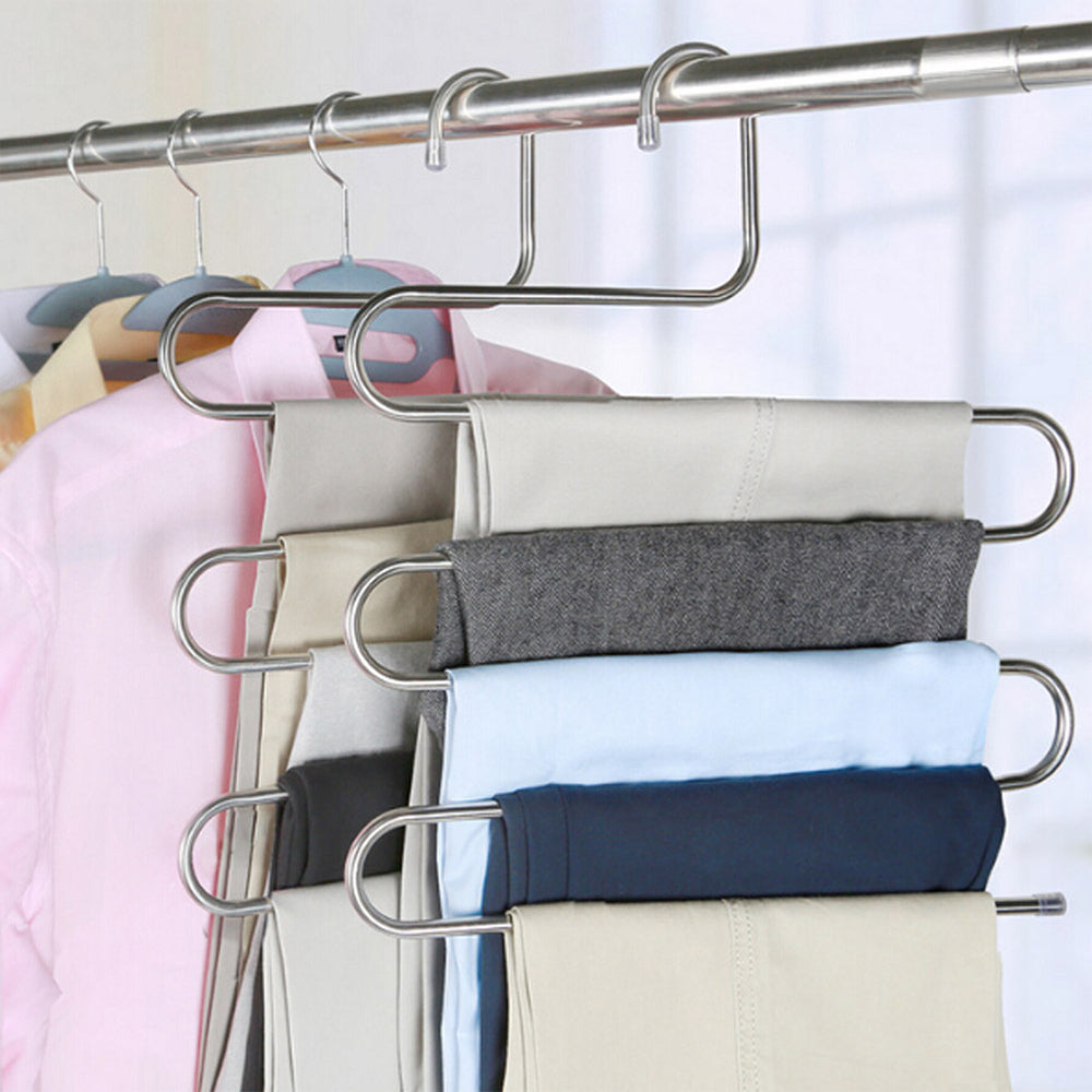 Magic non-slip s-type home pants rack Image