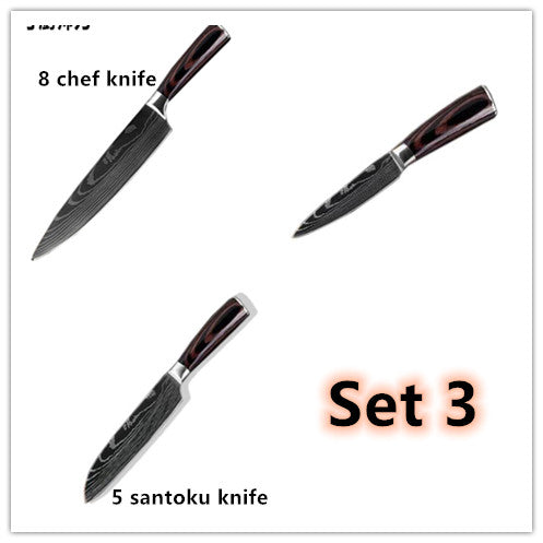 Carpenter's Special Set 6-piece Set 8-piece Set Knife Chef Knife Kitchen Knife Cooking Image