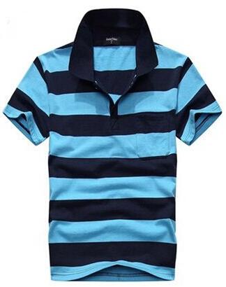 Stripe Men Polo Shirt Image