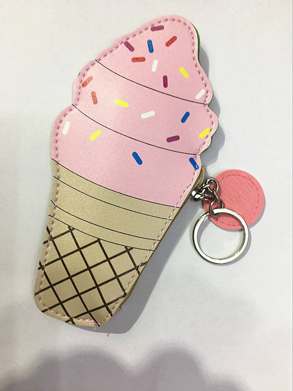 Korea creative drinks ice cream Mini Purse children coin Keychain small bag bag bag Image