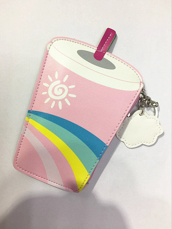 Korea creative drinks ice cream Mini Purse children coin Keychain small bag bag bag Image