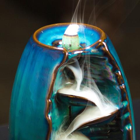 Multi-layers Ceramic Back flow Incense Burner Image