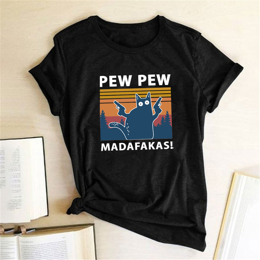 Short Sleeve Pew Maddakas T-Shirt European Size Top Image