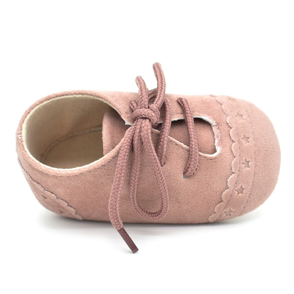 2021 Spring And Autumn Lace Leisure, 0-1 Year Old Baby Toddler Shoes, Soft Soles Baby Shoes Image