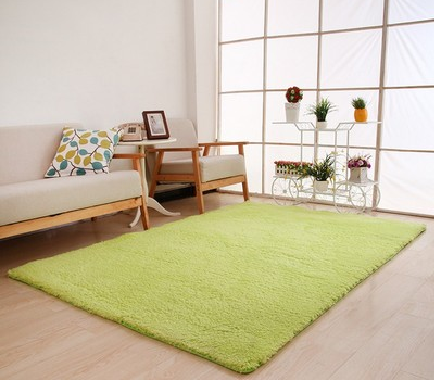 Living Room Rug Area Solid Carpet Fluffy Soft Home Decor White Plush Carpet Bedroom Carpet Kitchen Floor Mats White Rug Tapete Image