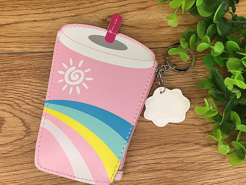 Korea creative drinks ice cream Mini Purse children coin Keychain small bag bag bag Image