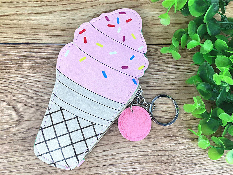 Korea creative drinks ice cream Mini Purse children coin Keychain small bag bag bag Image