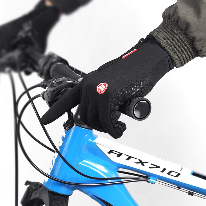 Winter Gloves Touch Screen Riding Motorcycle Sliding Waterproof Sports Gloves With Fleece Image