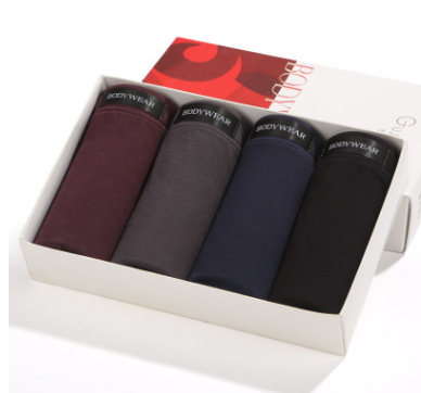 Four Gift Boxed Underwear Men's Boxer Briefs Image