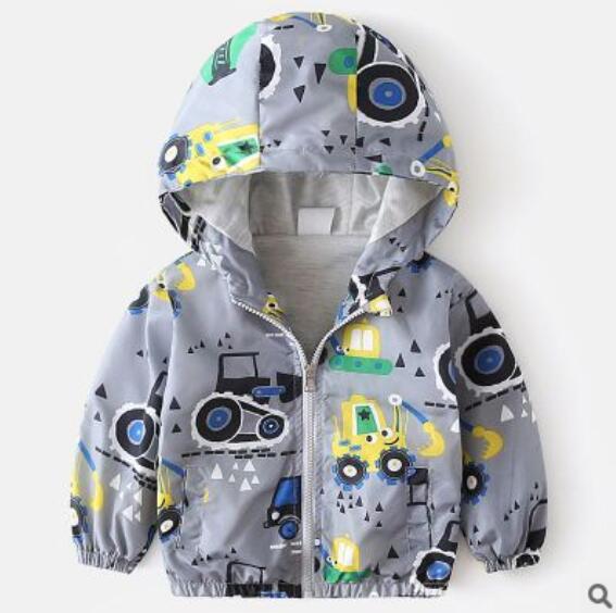 Boy jacket casual hooded jacket Image