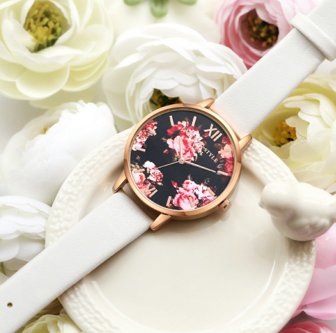 High Quality Fashion Leather Strap Rose Gold Women Watch Casual Love Heart Quartz Wrist Watch Women Dress Ladies Luxury Watches Image