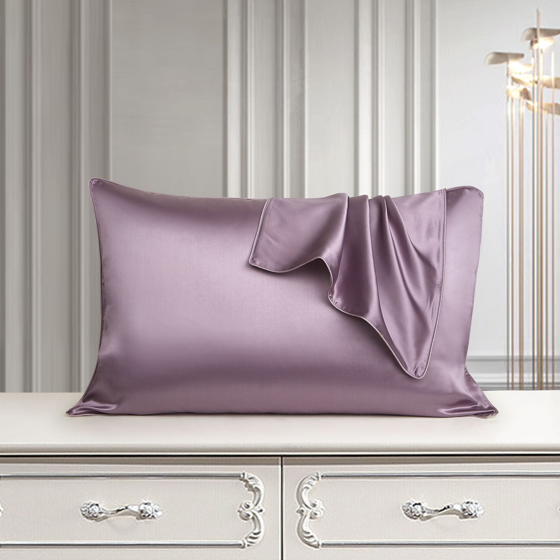 Silk Pillow Case Pure Silk Pillowcase Real Silk Pillowcase Natural Silk Pillowcase Image