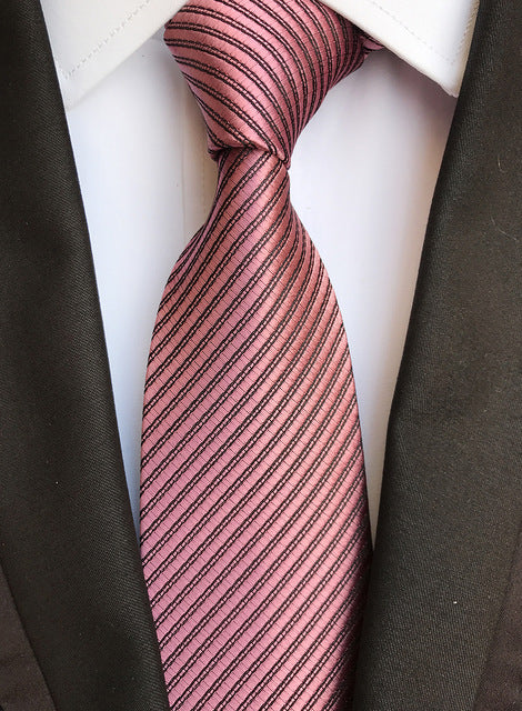 Silk tie luxurious striped Plaid tie Image