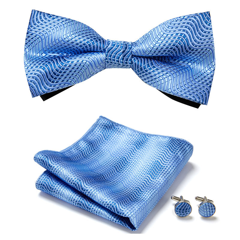 Three Piece Set Of Stylish Bow Ties Image