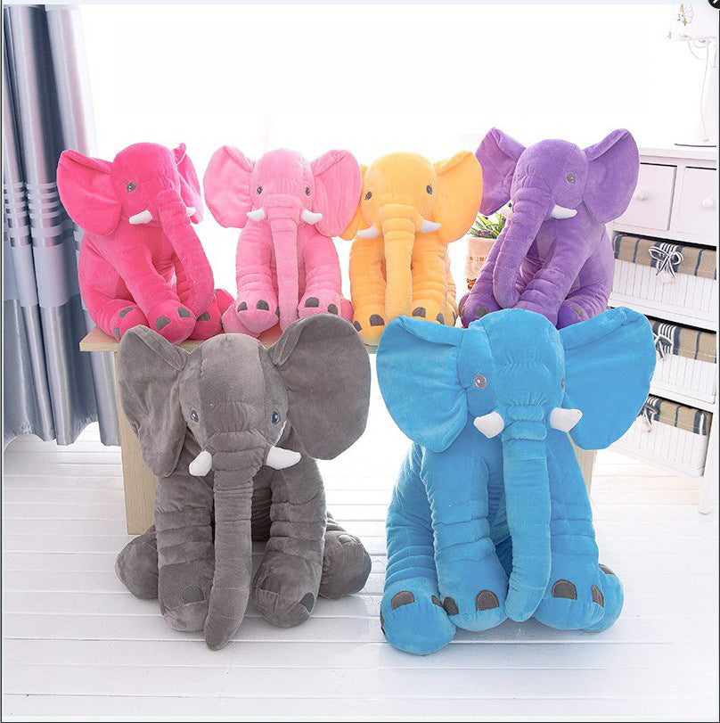 Soft Comfort Elephant Plush Toy  Accompany Sleeping Baby Sleep Child Pillow Leather Shell Image