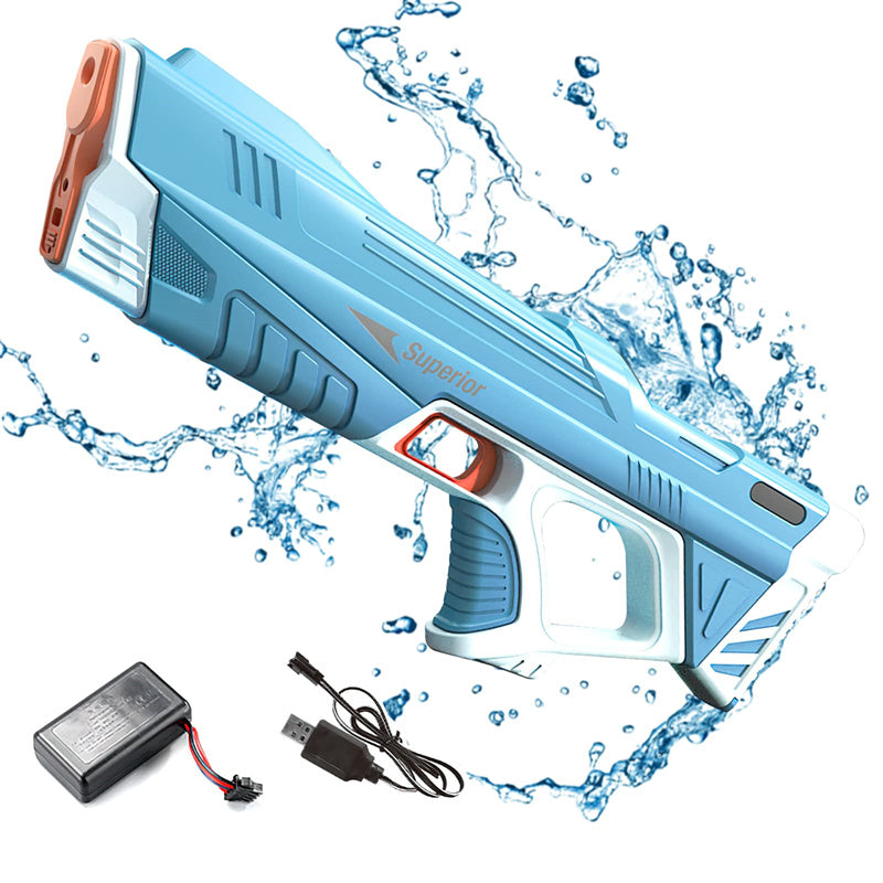 Summer Full Automatic Electric Water Gun Toy Induction Water Absorbing High-Tech Burst Water Gun Beach Outdoor Water Fight Toys Image