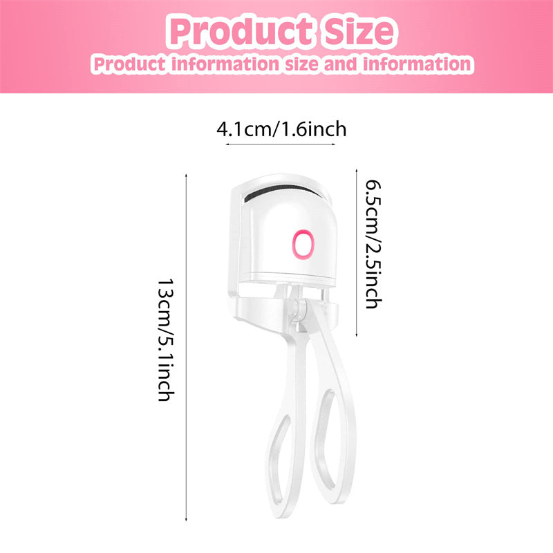 Heated Eyelash Curler Electric Temperature Control Mini Eyelash Curler Electric Portable Charging Image