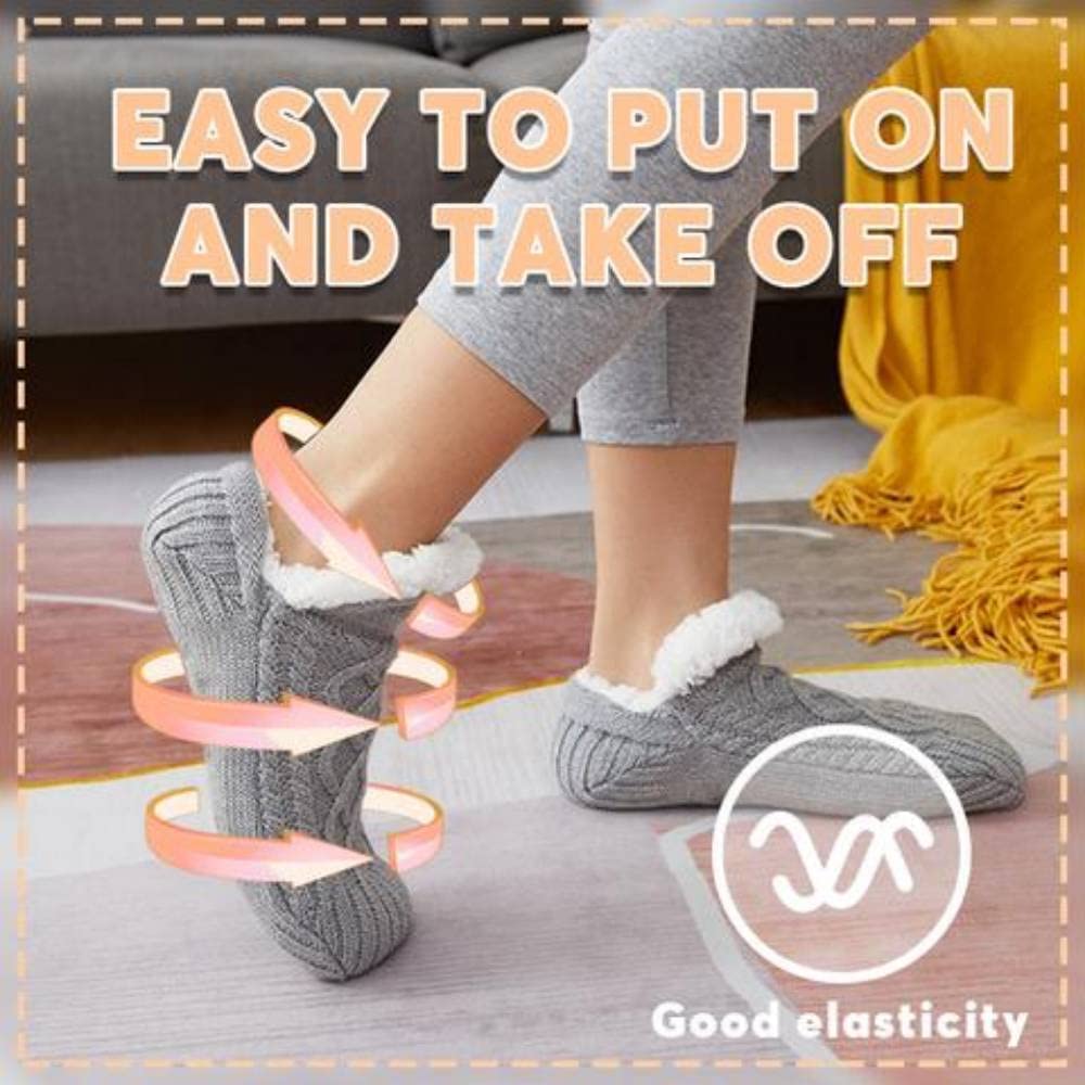 Winter Woolen Socks Women Thicken Warm Home Bedroom Socks Slippers Men Non-slip Foot Warmer Snow Socks Calcetines Mujer Image