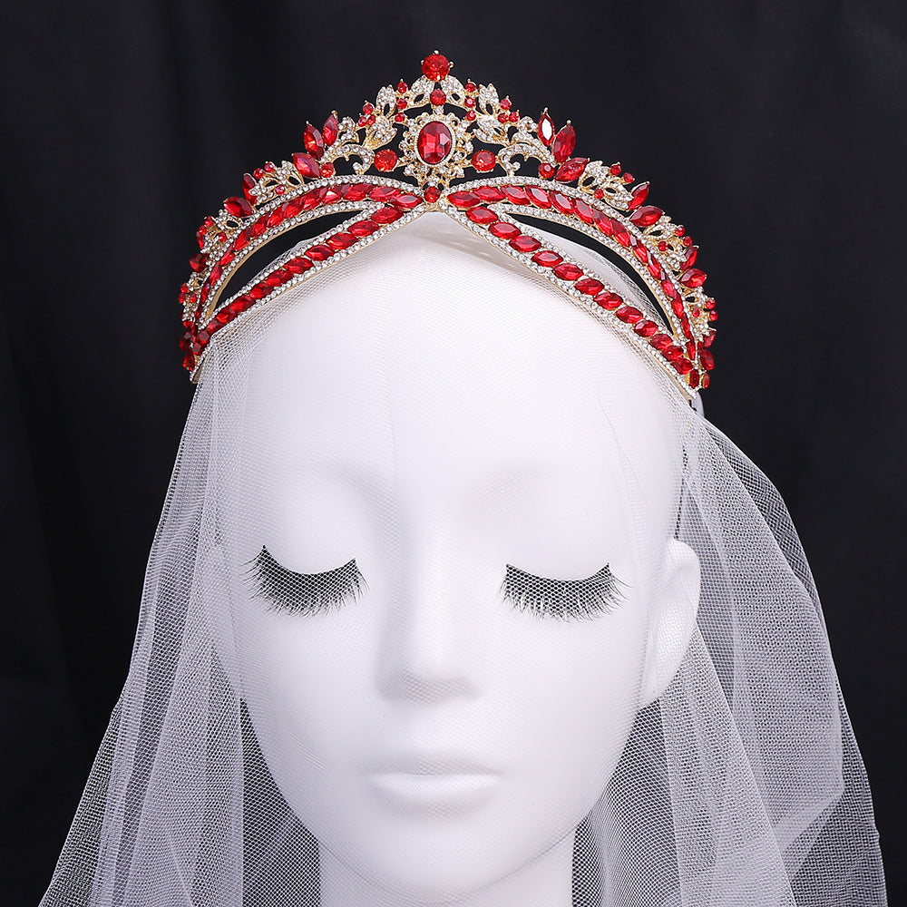 Wedding Crown Headdress Bridal Rhinestone Wedding Style Crown Accessories Image