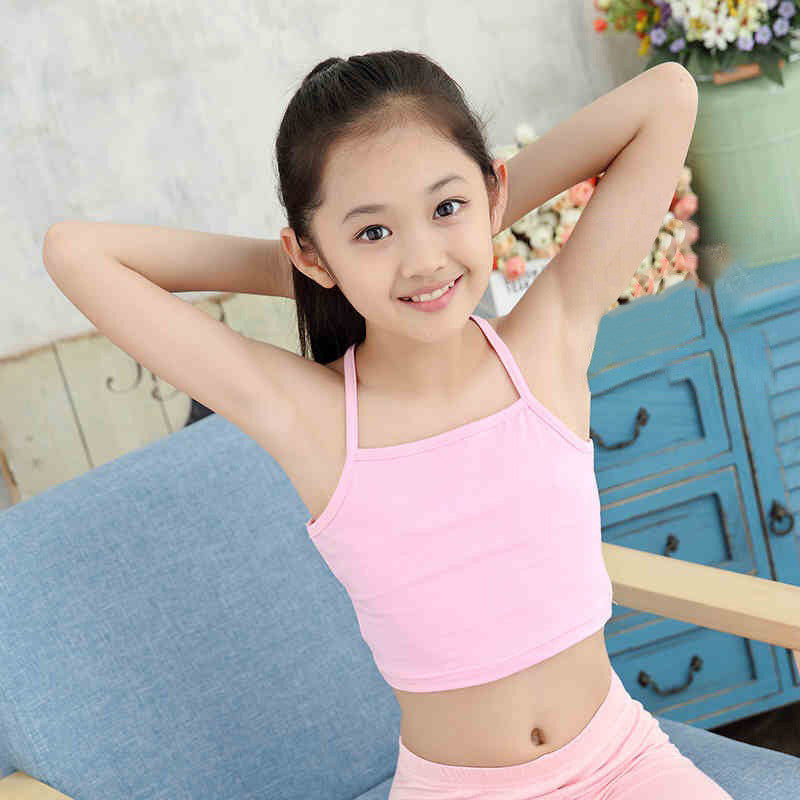 Girls Tube Top Wrapped Chest Camisole Girls Developmental Underwear Image