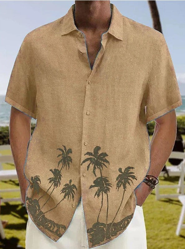 Men's Summer Fashion Trend Beach Casual Short Sleeve Image