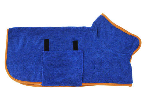 Absorbent Pet Bathrobe With Waist-wrapped Microfiber Image