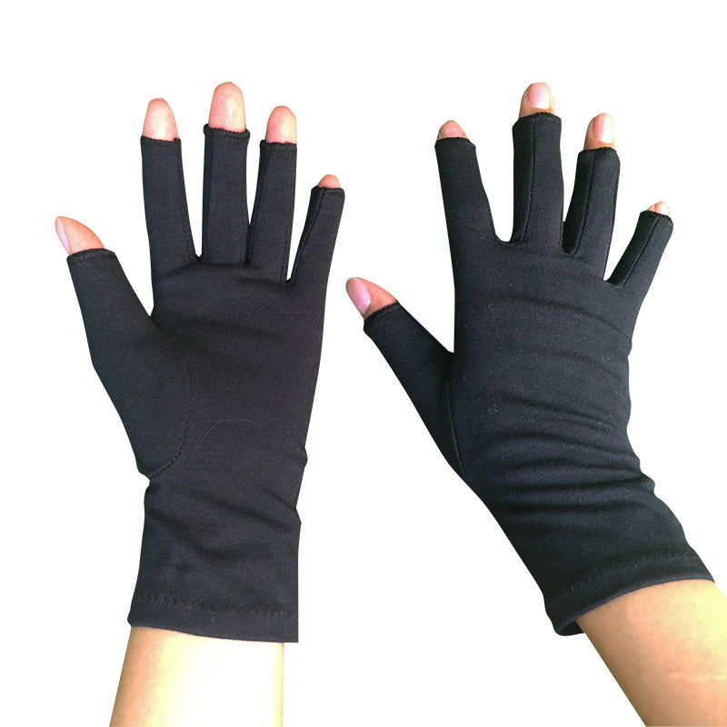 Breathable Health Care Half Finger Gloves Image