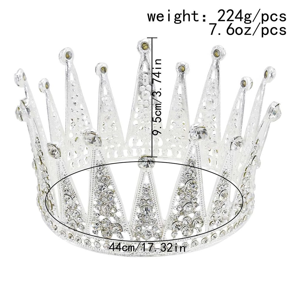 Fashion Bridal Hair Accessories Alloy Hollow Diamond Crown Image