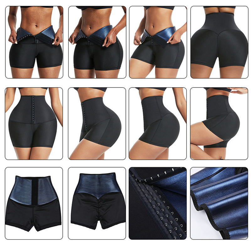 Slimming Pants Waist Trainer Shapewear Tummy Hot Thermo Sweat Leggings Fitness Workout Sweat Sauna Pants Body Shaper Image