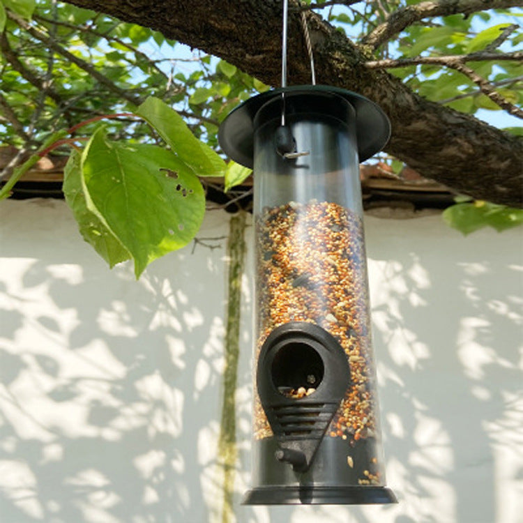 Outdoor Hanging Bird Feeder Automatic Pet Parrot Portable Feeder Dispenser Image