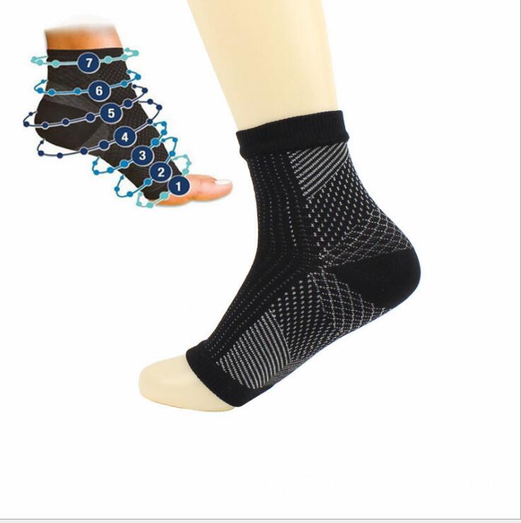 Yoga Ankle Support Sports Socks Fitness Sprain Protection Pressure Elastic Nylon Foot Cover Image