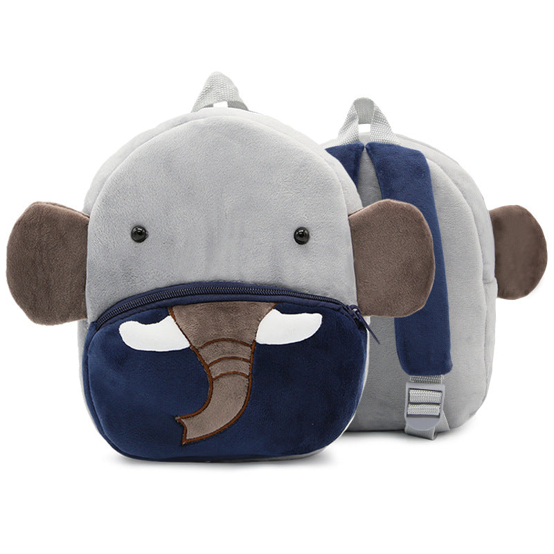 Cute Plush Backpacks Kindergarten Cartoon School Bags Children Animal Toys Bag Image