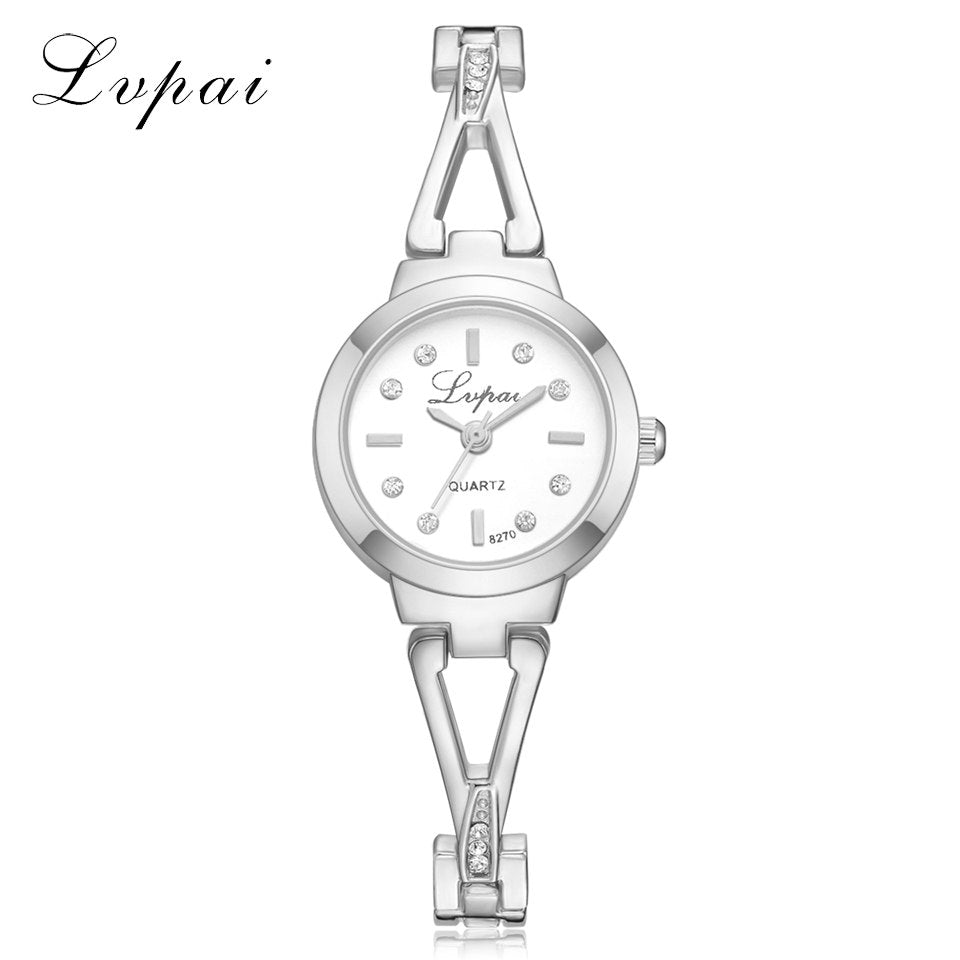 Luxury Bracelet Women Dress Watches Fashion Quartz Crystal Watches Lvpai Brand Ladies Casual Dress Sport WristWatch Image