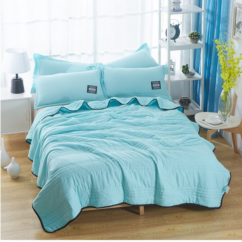 Cooling Blankets Pure Color Summer Quilt Plain Summer Cool Quilt Compressible Air-conditioning Quilt Quilt Blanket Image