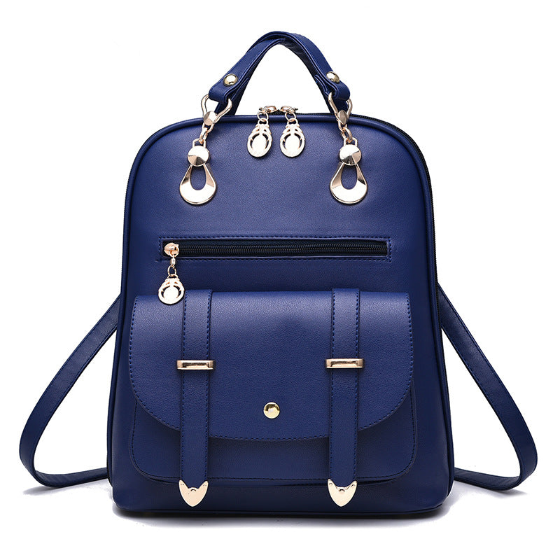 Female bag fashion PU leather dual-use backpack Image