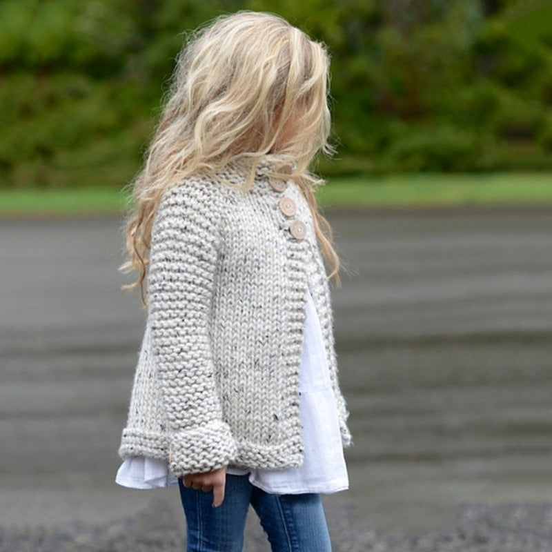 Girls cardigan sweater coat Image