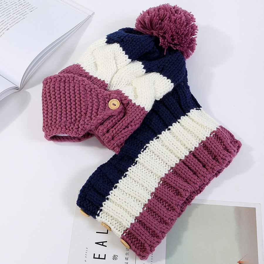 Ymsaid Fashion Winter Hat Thickened Cotton Women's Hat Warm PomPoms Hats For Women Girl Knitted Beanies Female Skiing Cap Image