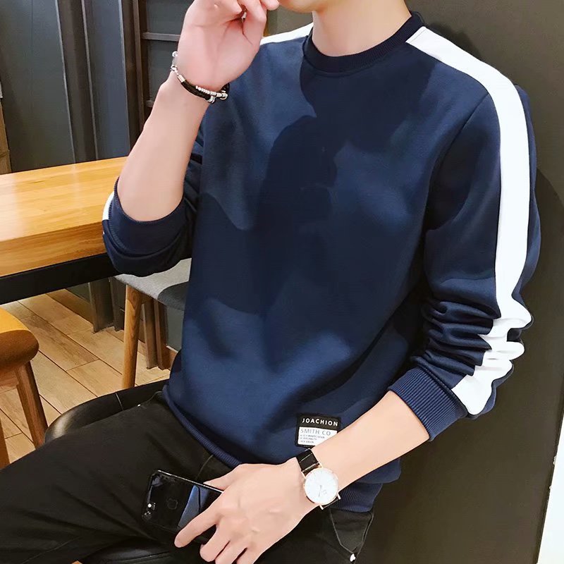 Men's long-sleeved t-shirt men's autumn couple long sleeves Image