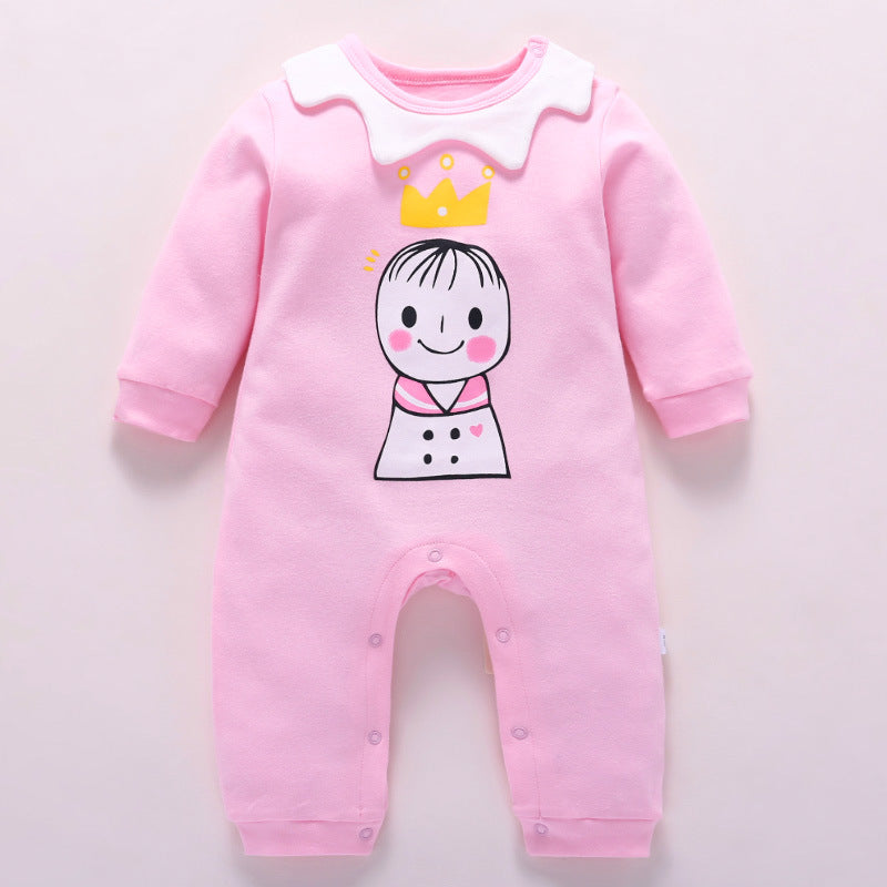 Baby baby clothes wear one piece clothes pure cotton clothes Image