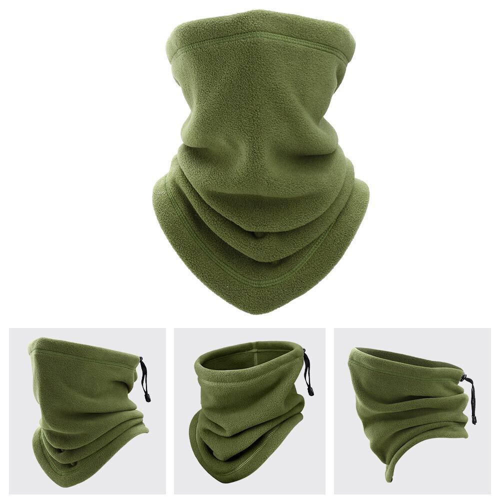 Winter Windproof Scarves Fleece Tube Scarf Mask Soft Half Face Cover SKi Snowboard Neck Warmer Gaiter Fashion Women Men Winter Fleece Face Mask Scarf Balaclava Neck Warmer Image