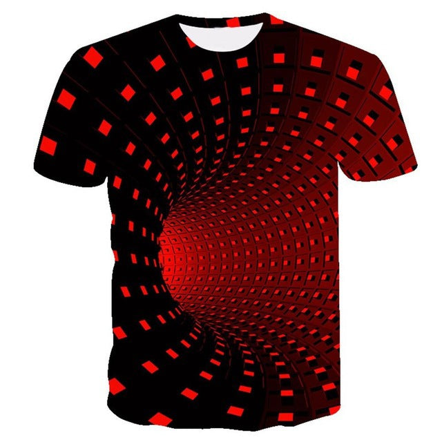 3D swirl print T-shirt Image