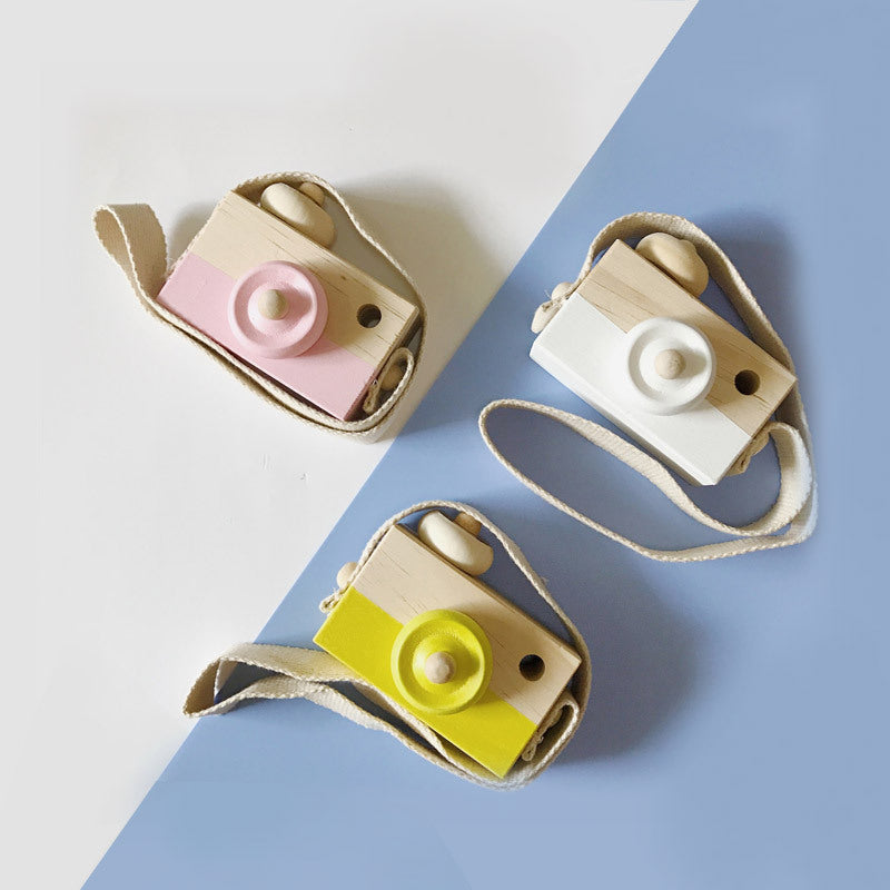 Cute Wooden Toys Camera Baby Kids Image