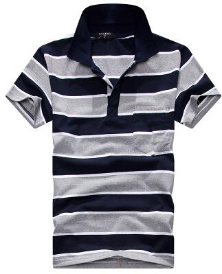 Stripe Men Polo Shirt Image