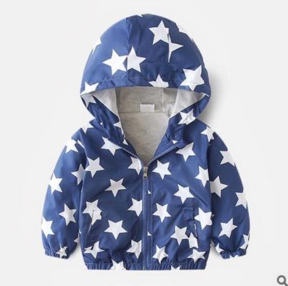 Boy jacket casual hooded jacket Image