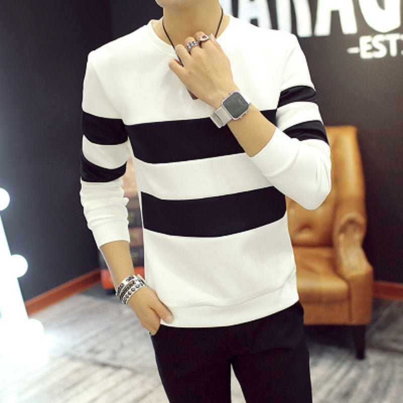 Men's long-sleeved t-shirt men's autumn couple long sleeves Image