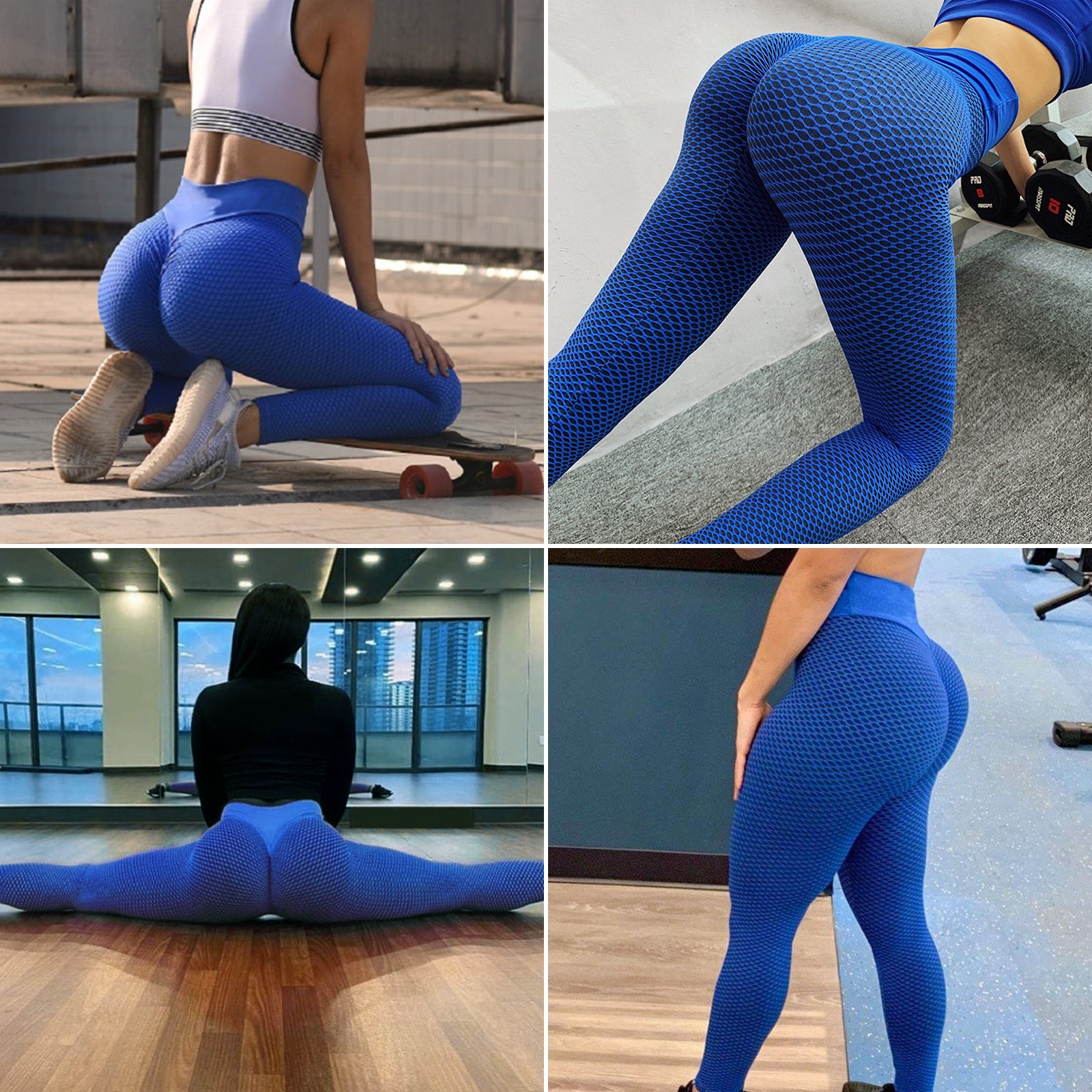 TIK Tok Leggings Women Butt Lifting Workout Tights Plus Size Sports High Waist Yoga Pants Image