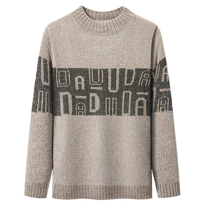 Ferret Men's Tops Youth Thicken Men's Knitwear