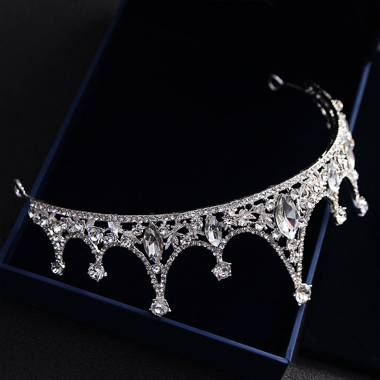 Korean Princess Bride Wedding Wedding Tiara jewelry hair accessories QUEEN CROWN diamond crown Image